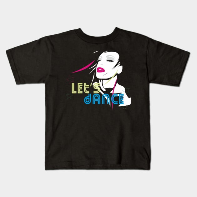 Dancing Girl Kids T-Shirt by ilhnklv